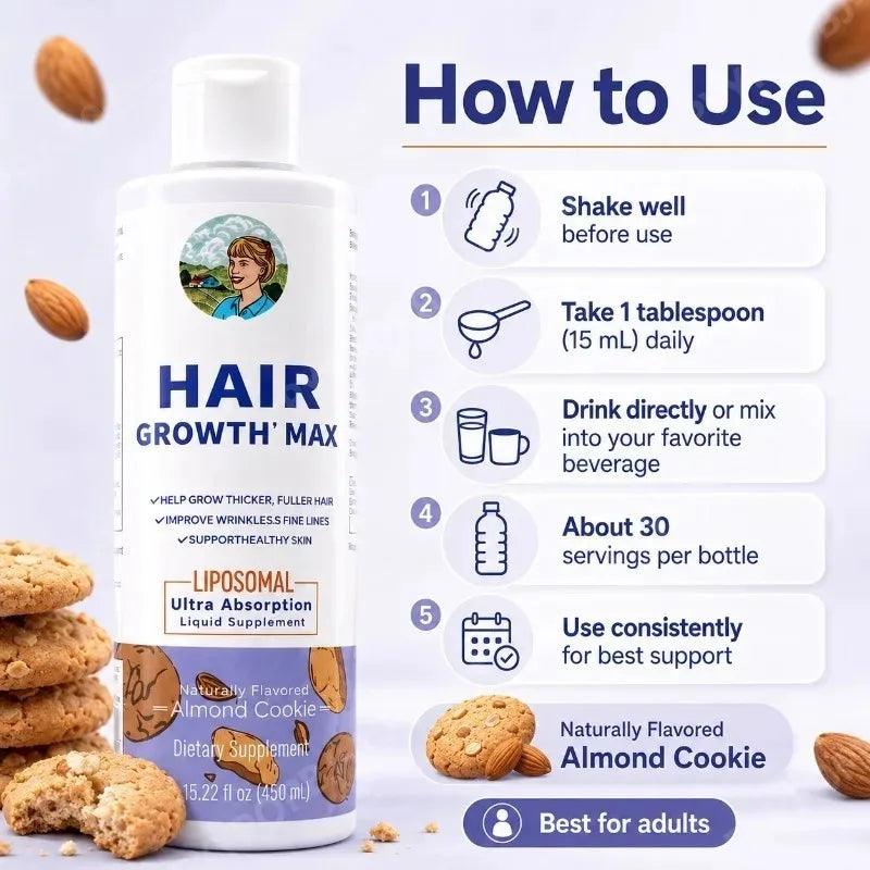 Women's Hair Growth MAX Liposomal – Biotin 10000mcg & Pumpkin Oil