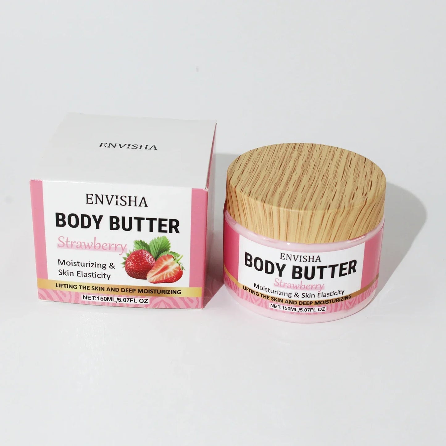 Strawberry Body Butter Lotion – Moisturizing & Brightening Cream Peaceful Pleasures Health and Wellness