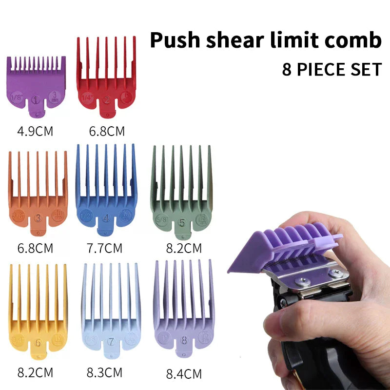 2/3/4/8/10Pcs Universal Men Hair Clipper Limit Comb Salon Barber Cutting Guide Replacement Attachment Hair Trimmer Styling Tool Peaceful Pleasures Health and Wellness