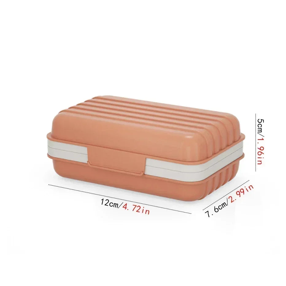 2/3pcs Bathroom Soap Dish With Lid Home Plastic Soap Box Keeps Soap Dry Soap Dish Travel Essentials Peaceful Pleasures Health and Wellness