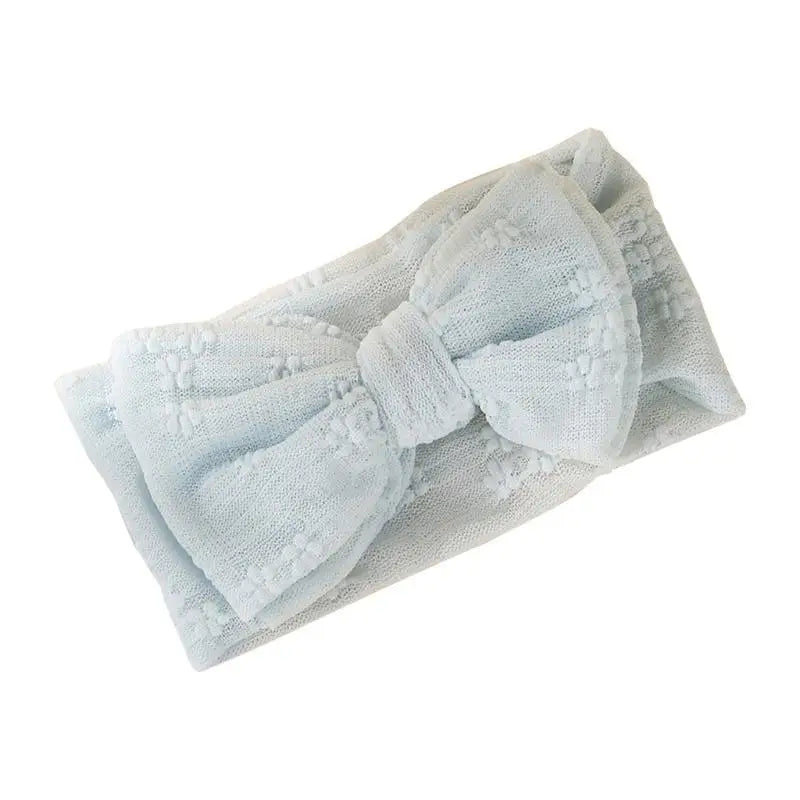 Baby Girl Lace Mesh Headband Bowknot | Soft Newborn Hair Wrap