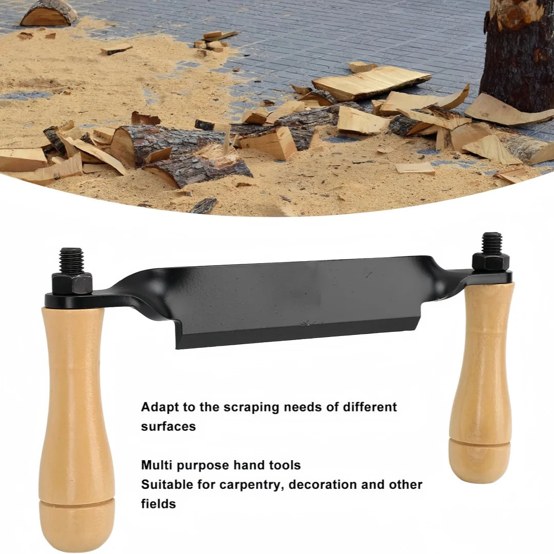 Draw Knife Felled Shave Tool Efficient Comfortable Grip Tree Bark