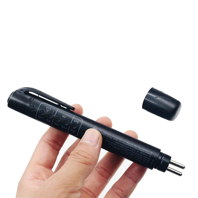 Brake Fluid Tester Pen – DOT 3/4/5 LED Moisture Checker