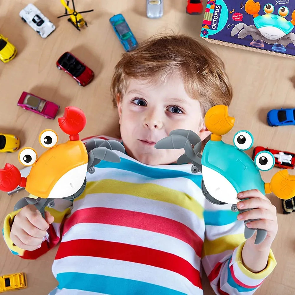 Dancing Crab Crawling Toy – Interactive Infrared Baby Toy Gift