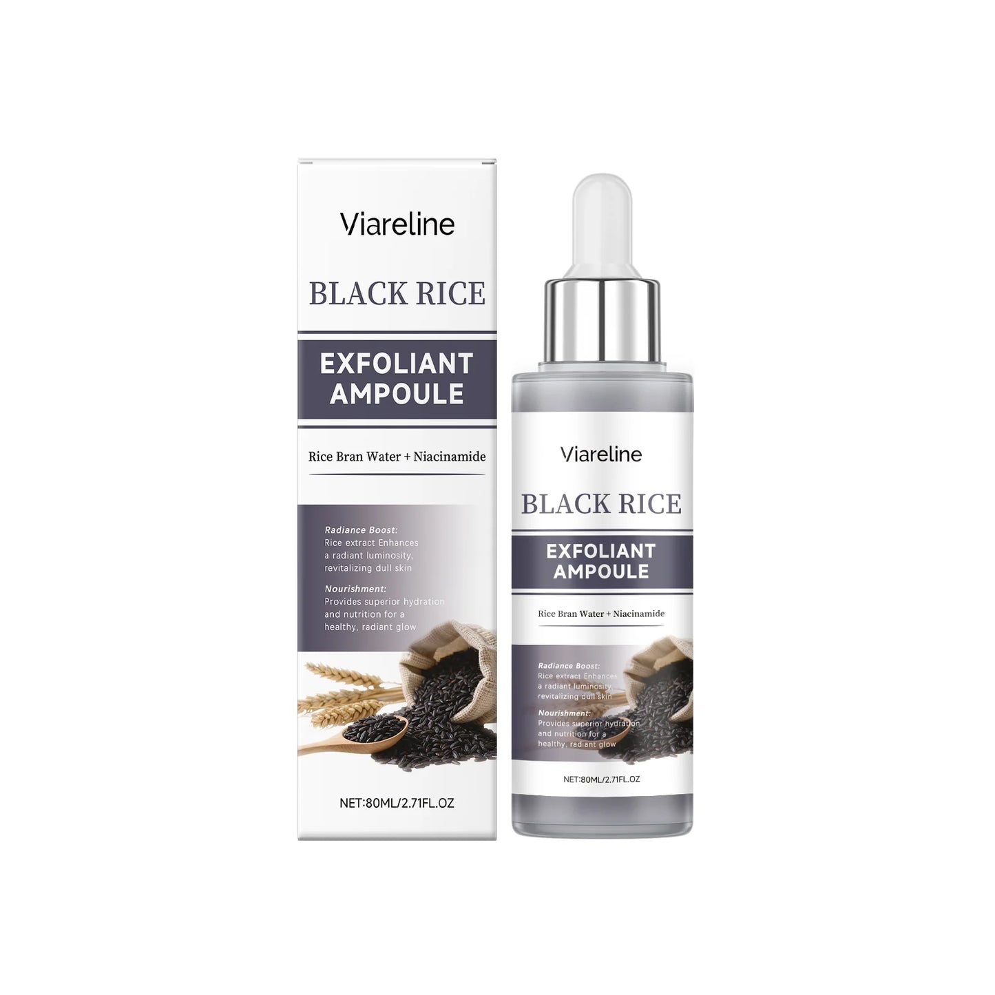 Black Rice Exfoliating Face Serum – Brighten & Shrink Pores