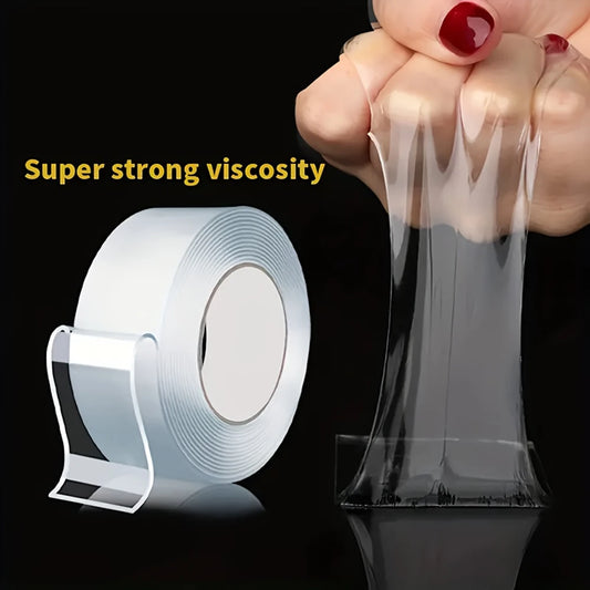 20-50mm Width Ultra Strong Adhesive Nano Tape High Viscosity Double Sided Tape Traceless Transparent Reusable Mounting Tape Peaceful Pleasures Health and Wellness