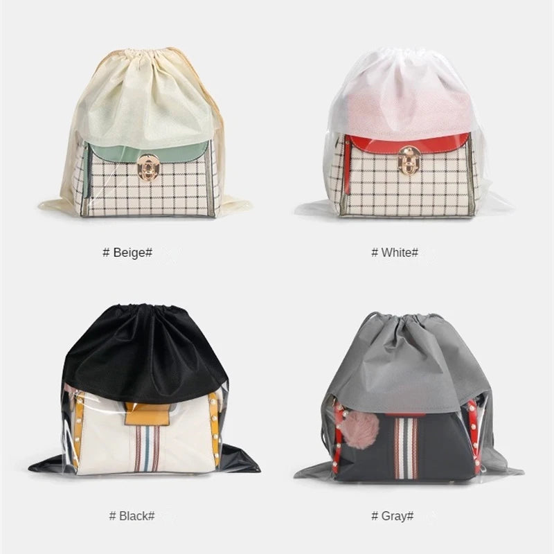 Dustproof Drawstring Storage Bags for Handbags & Clothes 5-Pack Dustproof Storage Bags Peaceful Pleasures Health and Wellness
