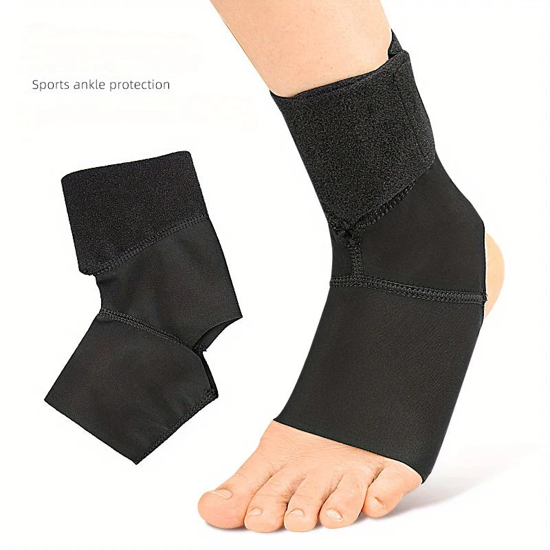 1pc Compression Ankle Support Sleeve Adjustable Elastic Ankle Brace for Basketball Running Fitness Anti-Sprain Peaceful Pleasures Health and Wellness
