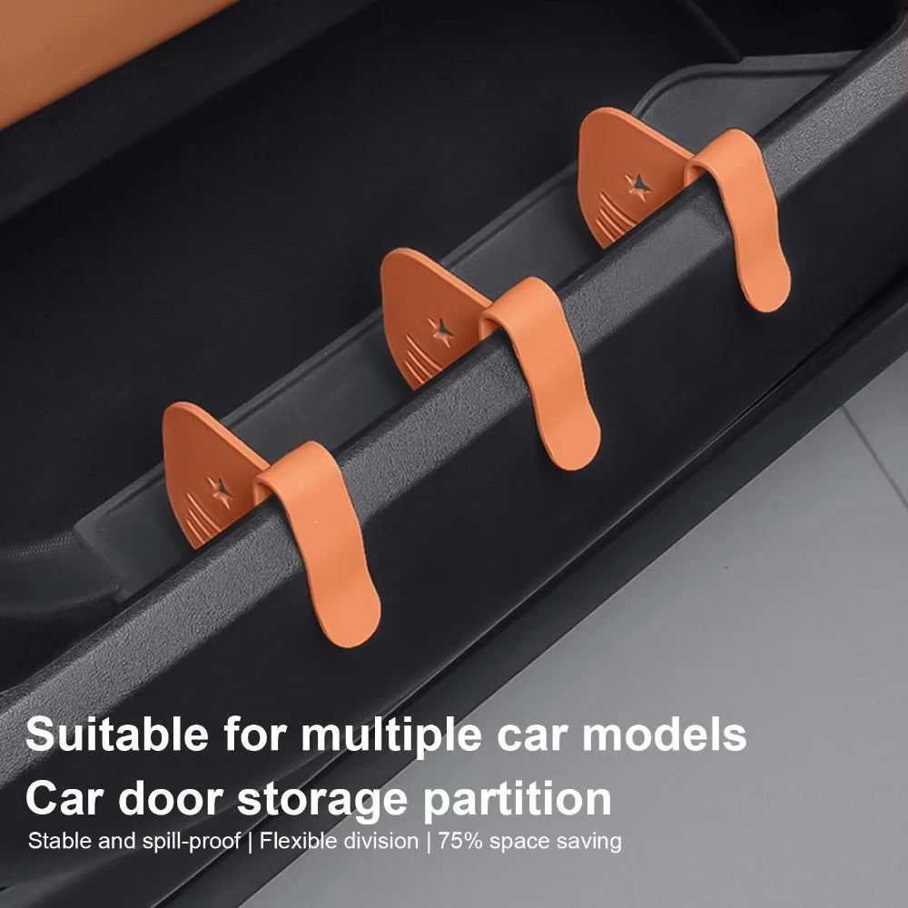 3pcs Car Storage Box Partition Adjustable Car Door Storage Slot Divider Compartment Car Organizer Partition Accessories Peaceful Pleasures Health and Wellness