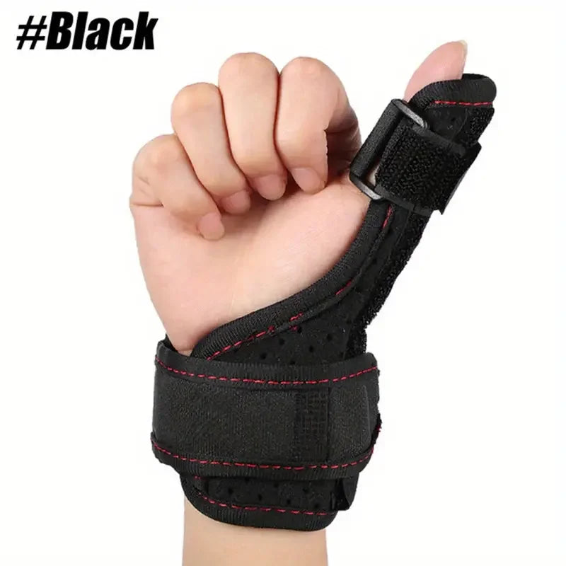 1PC Flexible Splint Wrist Thumb Support Brace Finger Guard Thumb Tendon Sheath Wrist Guard - Injury Prevention & Comfort Peaceful Pleasures Health and Wellness Black