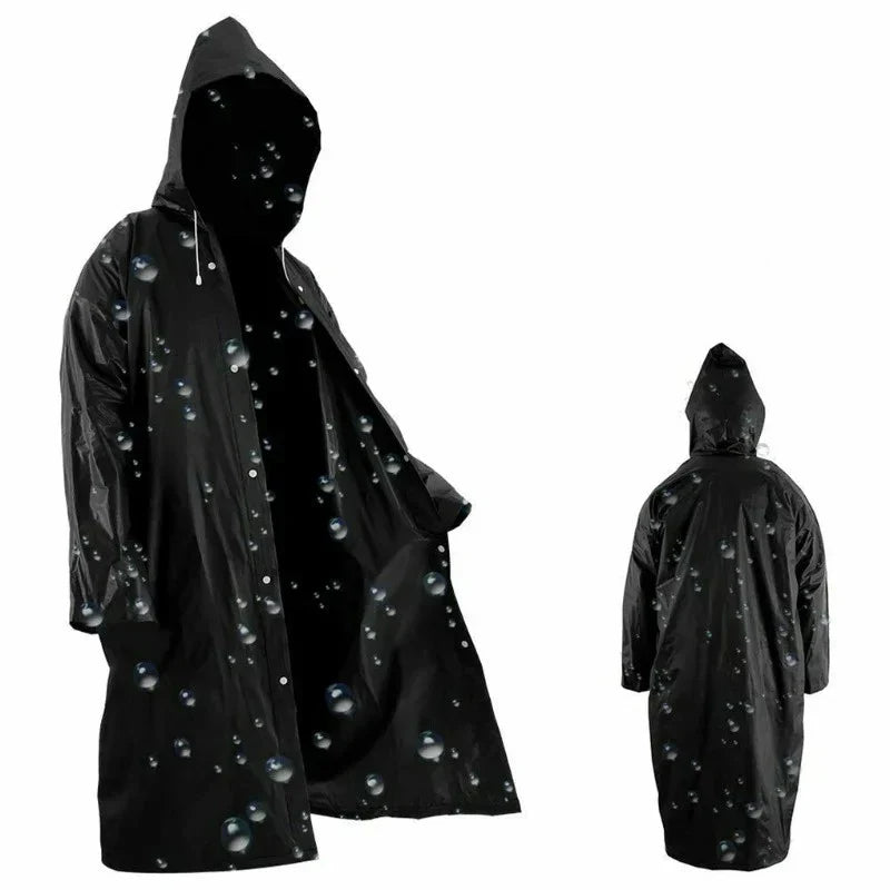 EVA Unisex Waterproof Raincoat with Optional Shoe Covers