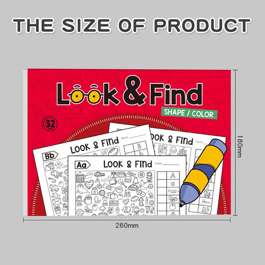 Look Find Activity Book Kids Hidden Objects Focus Attention Practice Peaceful Pleasures Health and Wellness