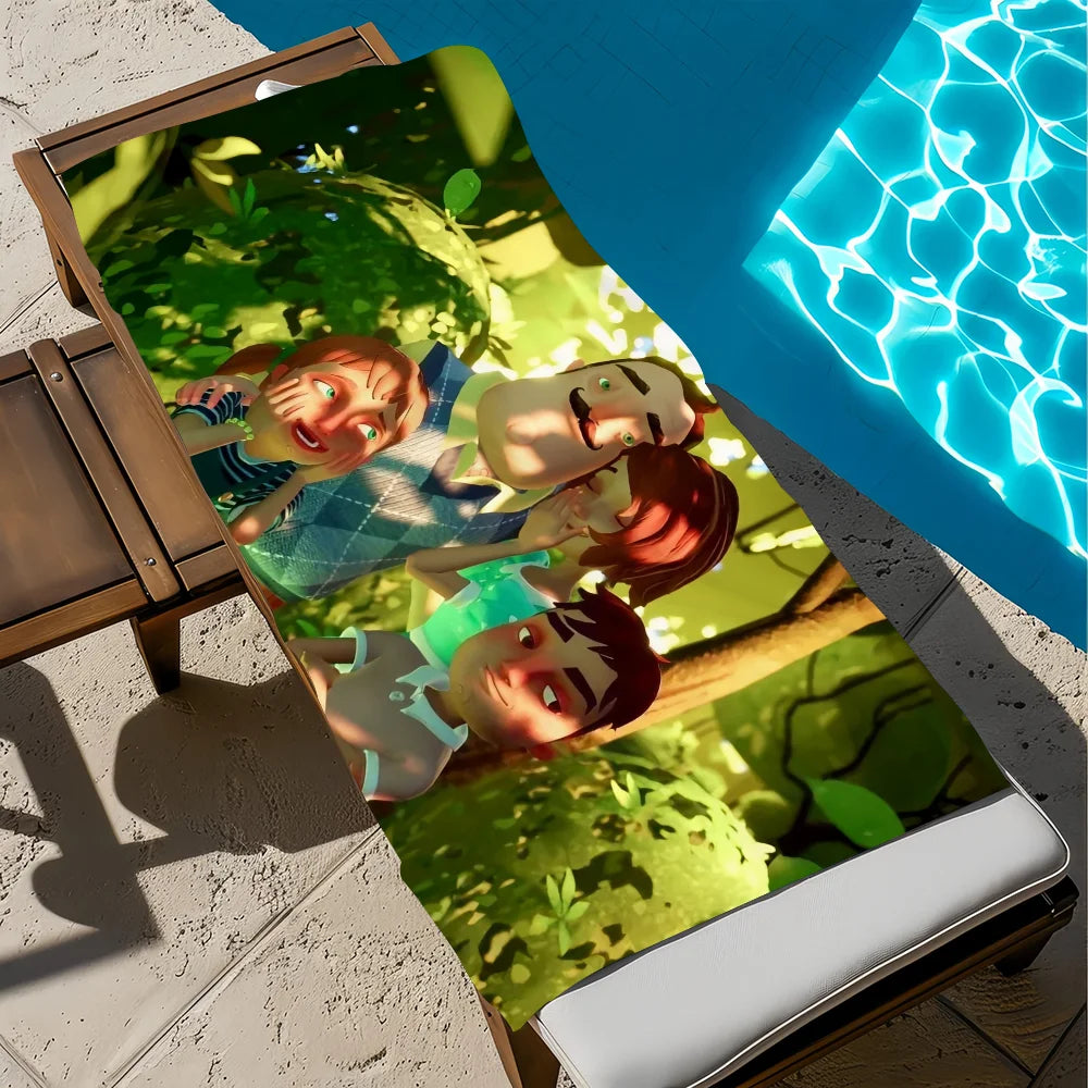 Hello Neighbor Horror Game Quick-Dry Beach Towel | Fun Gift Quick-Dry Beach Towel Peaceful Pleasures Health and Wellness z3 STJ40x70CM
