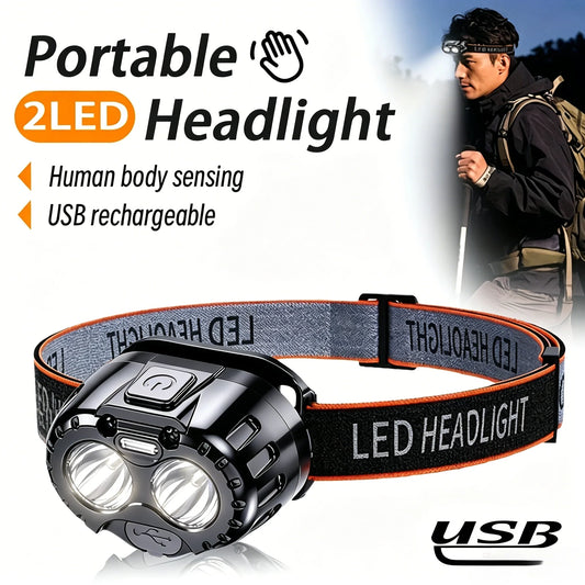 ZHIYU 250LM LED Headlamp – IPX4 Waterproof, Gesture Control LED Headlamp Oasis Select