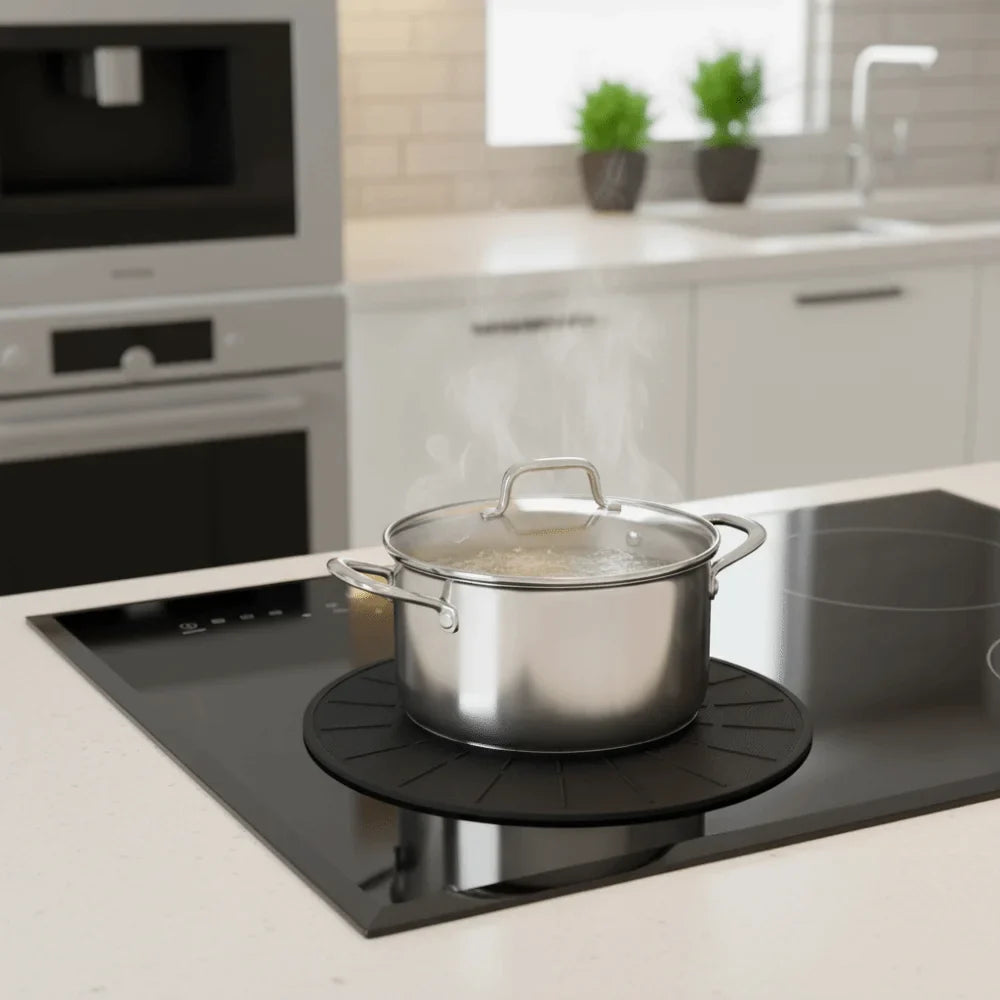 Round Silicone Induction Cooktop Mat – Scratch & Heat Resistant