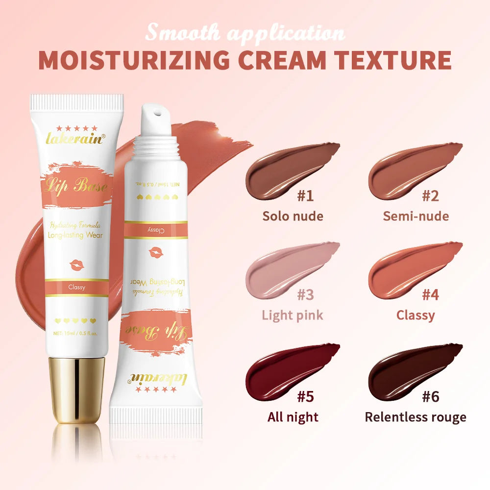 Lakerain Lip Base Cream Moisturizing Highly Pigmented Long-lasting Hydrating Matte Finish Smudge-proof 2 in 1 Lip & Cheek Cream Peaceful Pleasures Health and Wellness