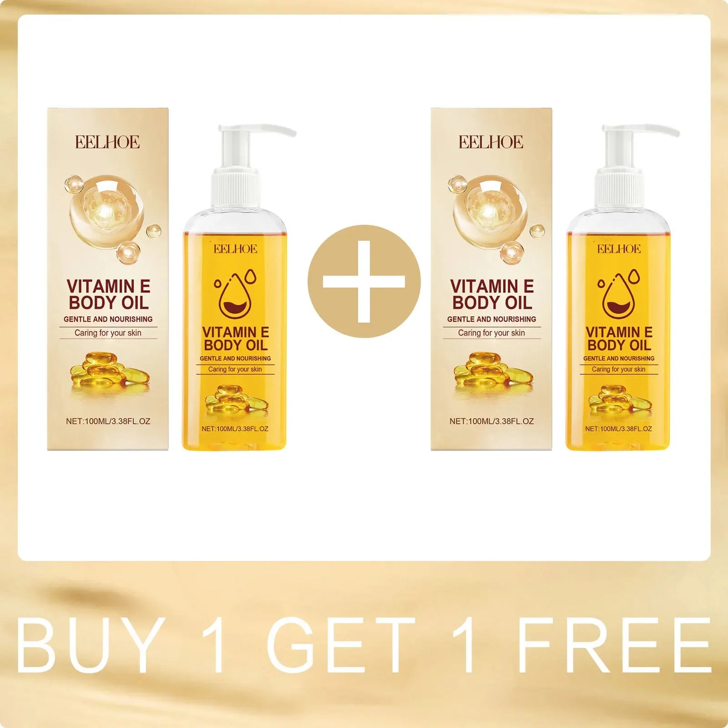 EELHOE Vitamin E Oil – Brightening & Moisturizing Body Oil Peaceful Pleasures Health and Wellness Buy 1 for 1 Free