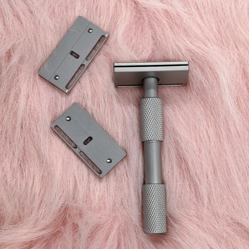 2026 YAQI New Arrival！Aileron GEM Blade Safety Razor Traditional Shaving Razor with 3 Plates for Smooth And Comfortable Cut Peaceful Pleasures Health and Wellness