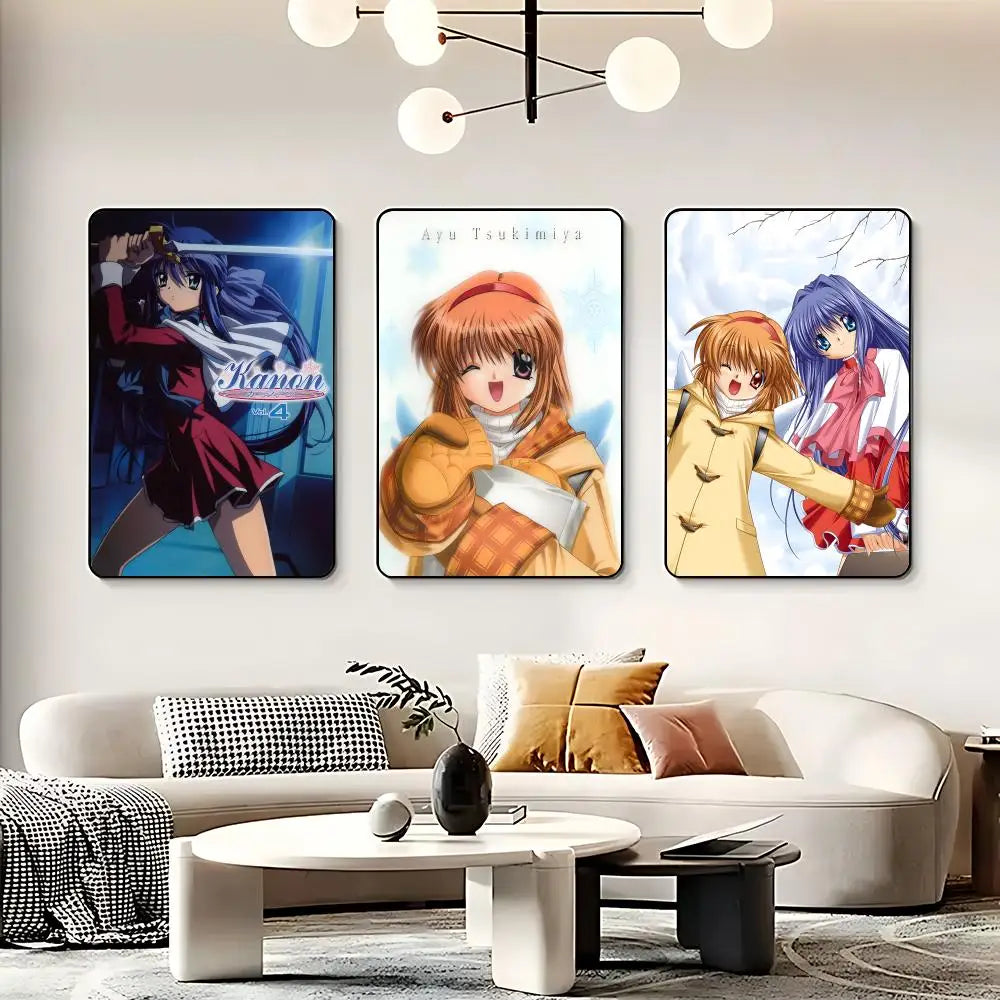 Anime K-Kanon HD Wall Poster | Self-Adhesive Waterproof Art Anime Wall Poster Peaceful Pleasures Health and Wellness