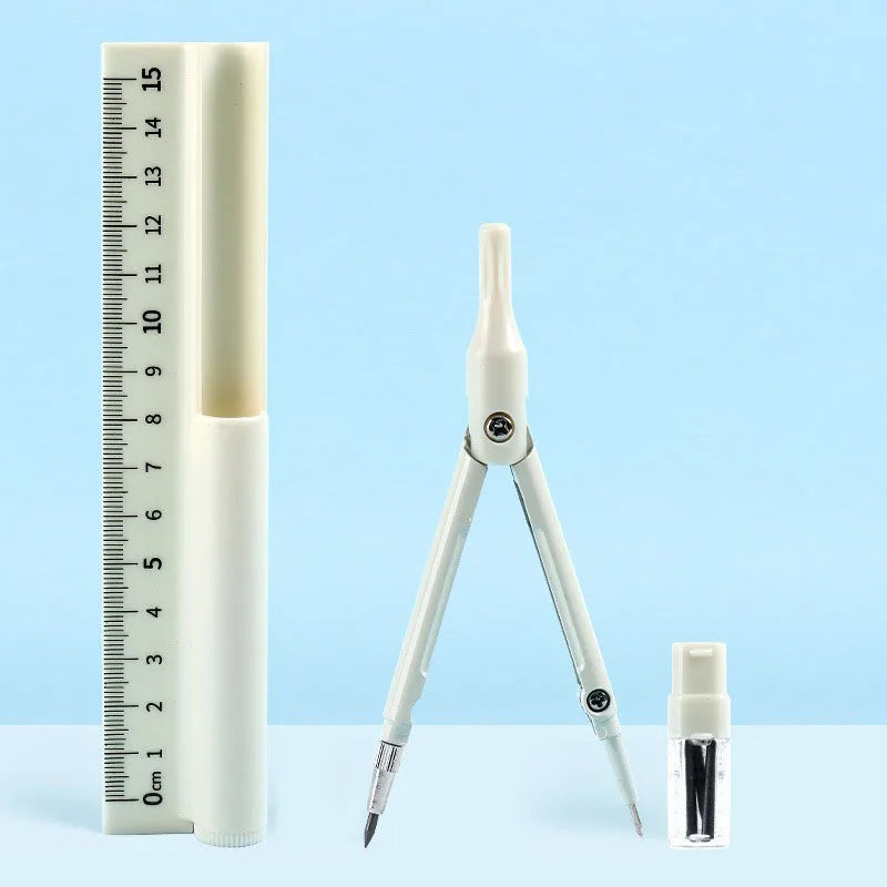 Multi Functional Compass Ruler Pencil Three One Student Specific Exam