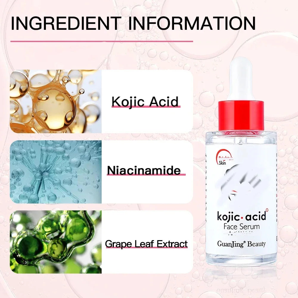 Kojic Acid Face Serum | Niacinamide & Hyaluronic Acid 40ml Brightening Face Serum Peaceful Pleasures Health and Wellness