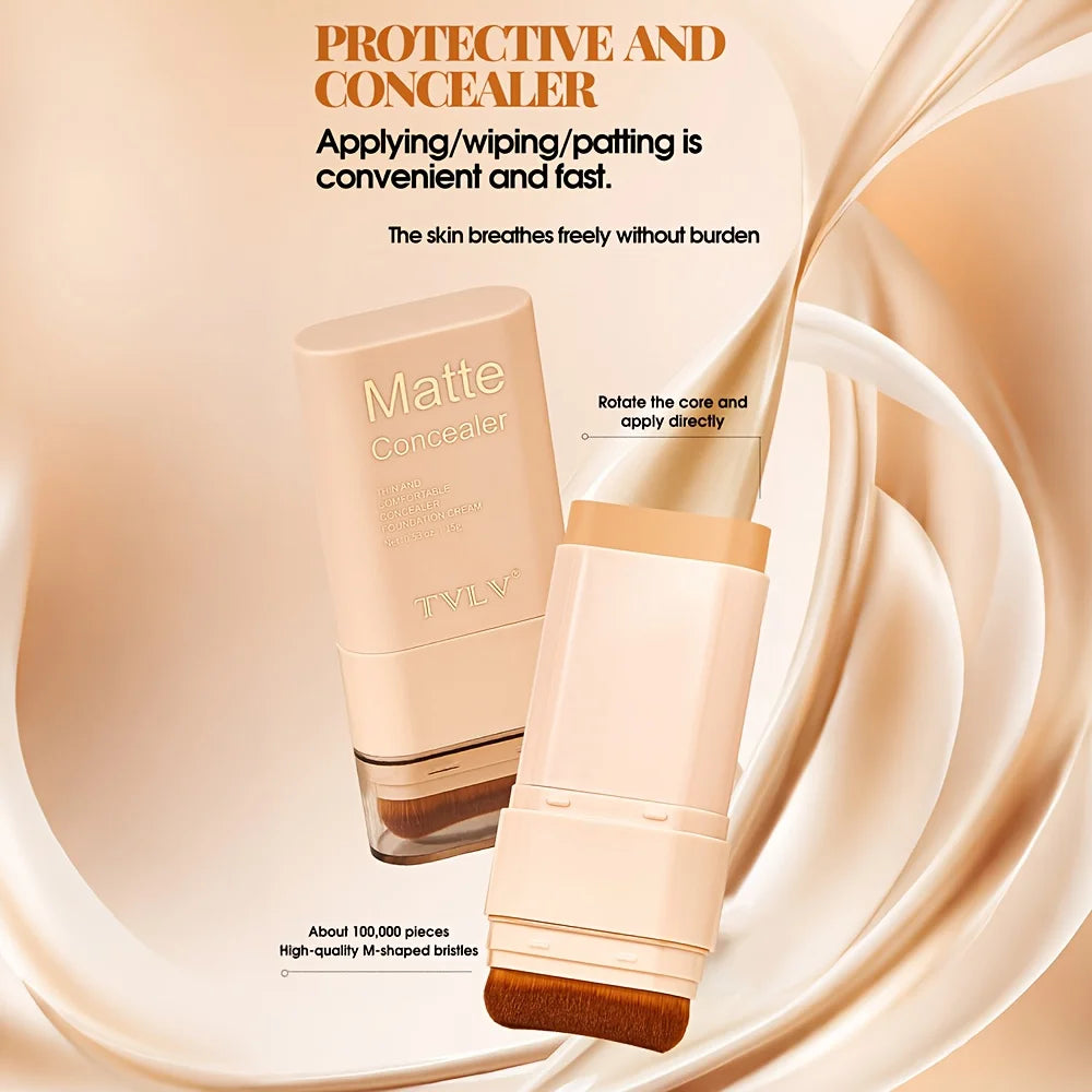 2-in-1 Foundation & Concealer Stick – 9 Shades | Waterproof