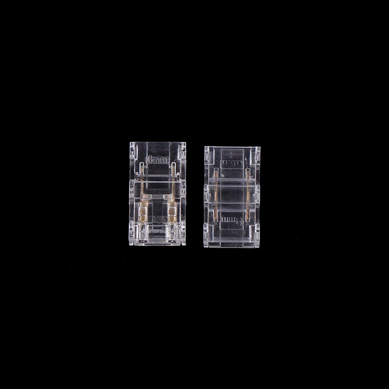 10-Pack 8mm 2-Pin COB LED Strip Solderless Connectors