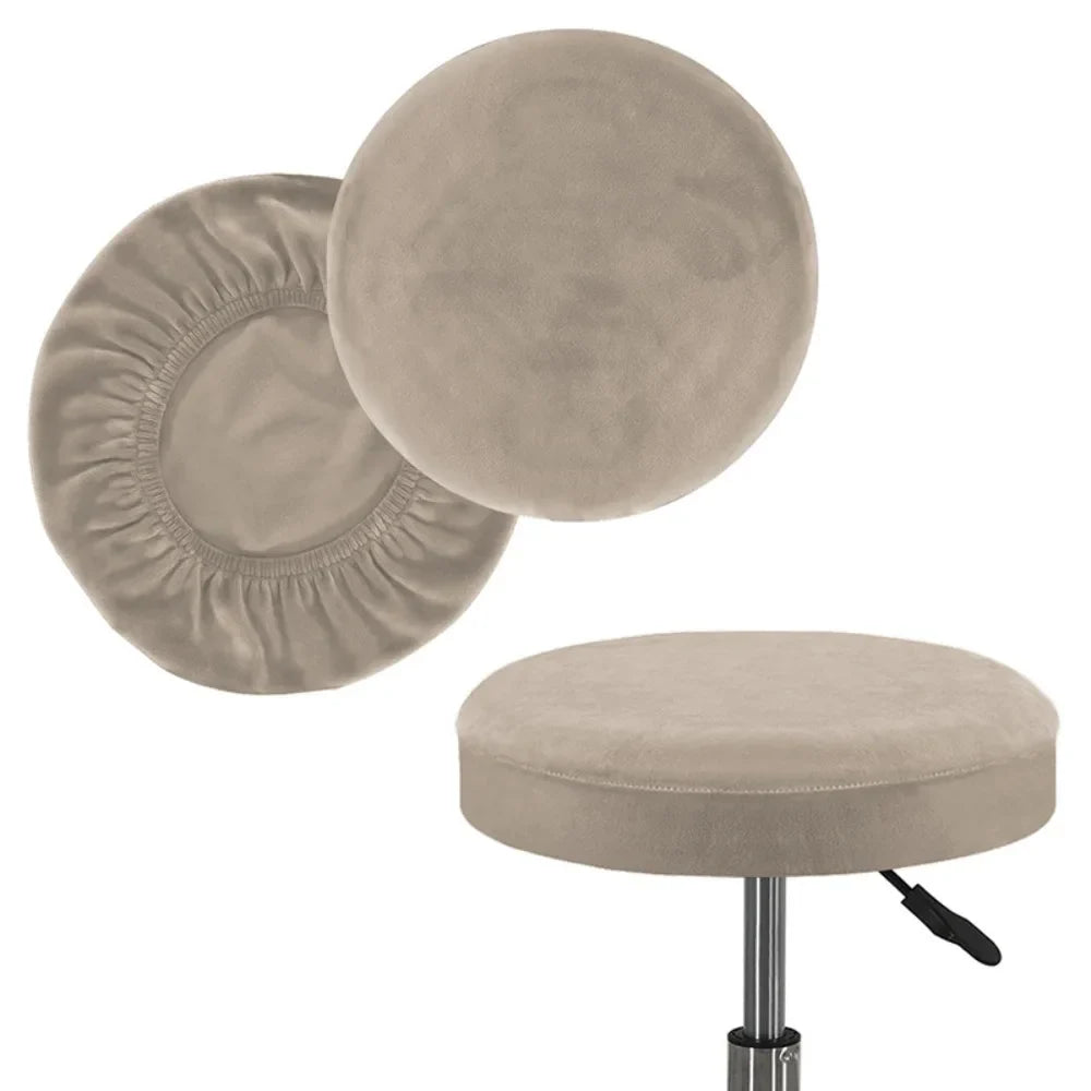 Elastic Round Stool Cover – Washable, Removable, Universal Fit