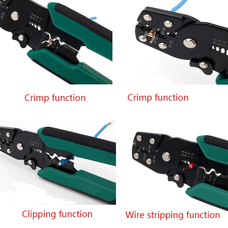 Tongliao Mini Crimping Pliers – Wire Stripper, Cutter & Terminal Kit