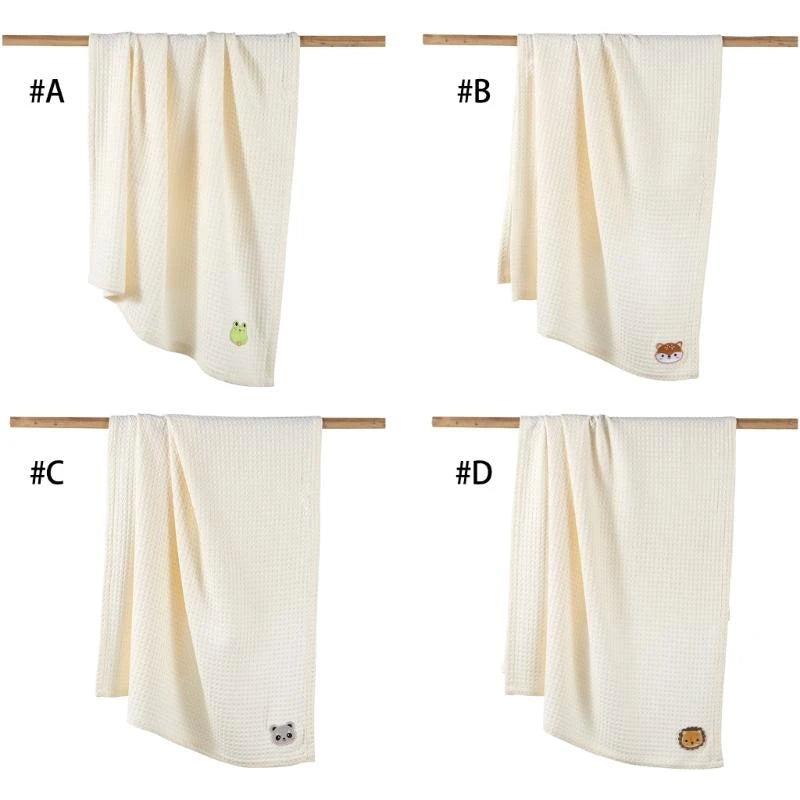 Soft Baby Bath Towel Newborn Wrap Blanket – Small & Large