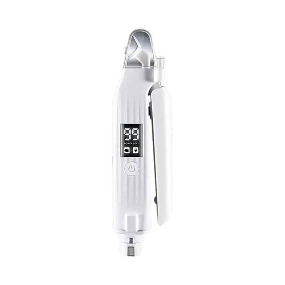 Electric 2-in-1 Pet Nail Clipper Cat Nail Clipper Dog Electric Nail Polisher Animal Multifunctional Finger Pet Nail Trimmer Peaceful Pleasures Health and Wellness White