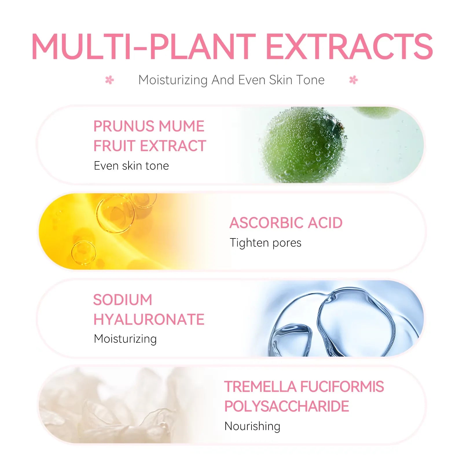 Sakura Whitening Face Serum Anti Aging Fade Fine Lines Tighten Pores Improve Melanin Pigment Dull Moisturizer Brighten Skin Care Peaceful Pleasures Health and Wellness
