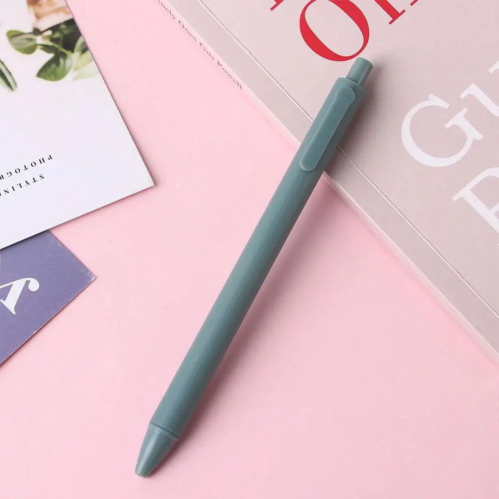 Smooth Office Gift 0.5mm Fine Funny Pens Press Pen Student Stationery Black Ink Pens Sign Pen Macaron Pens Manual Gel Pens Peaceful Pleasures Health and Wellness