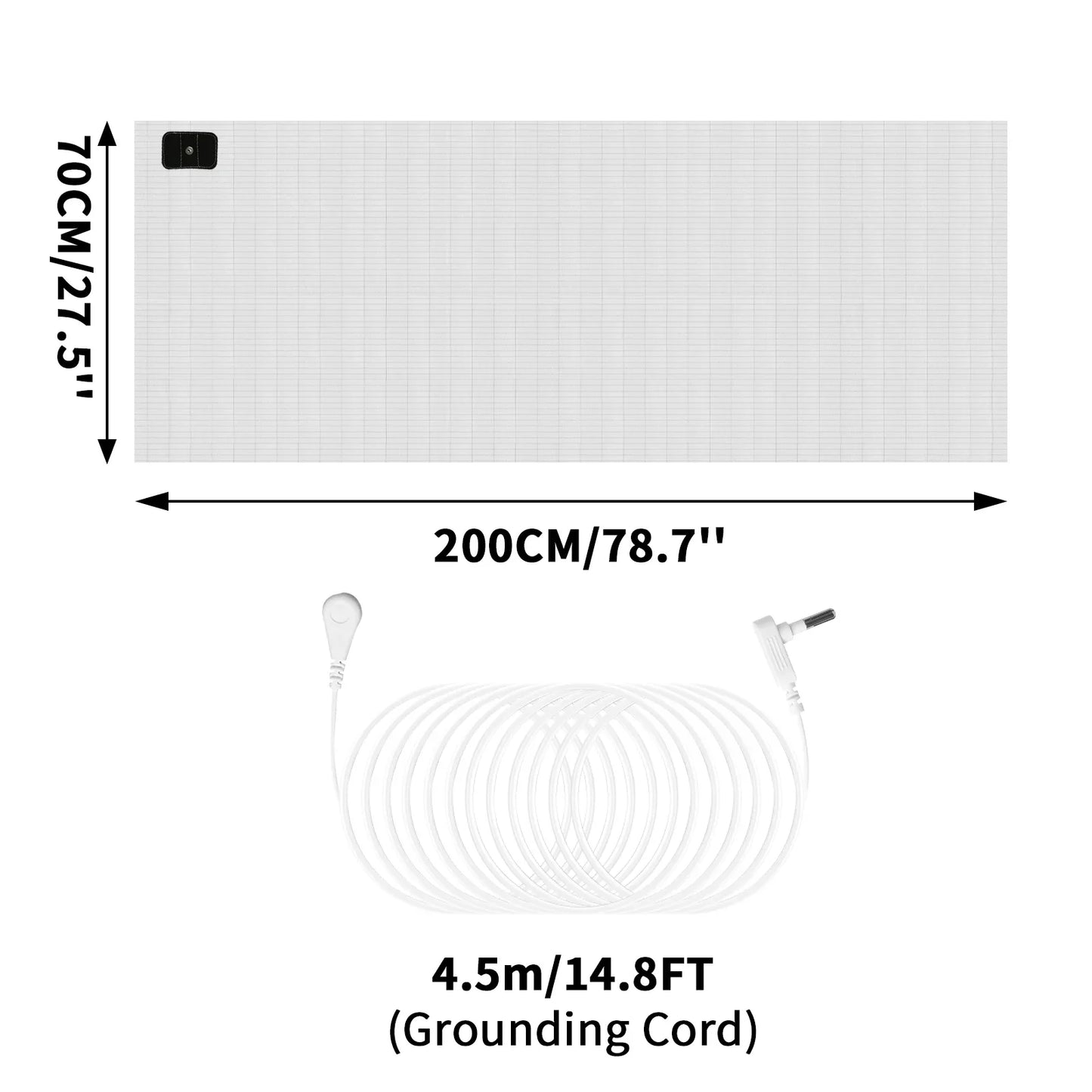Grounding Mat 6 Sizes | Indoor Earthing Pad for Desk & Yoga