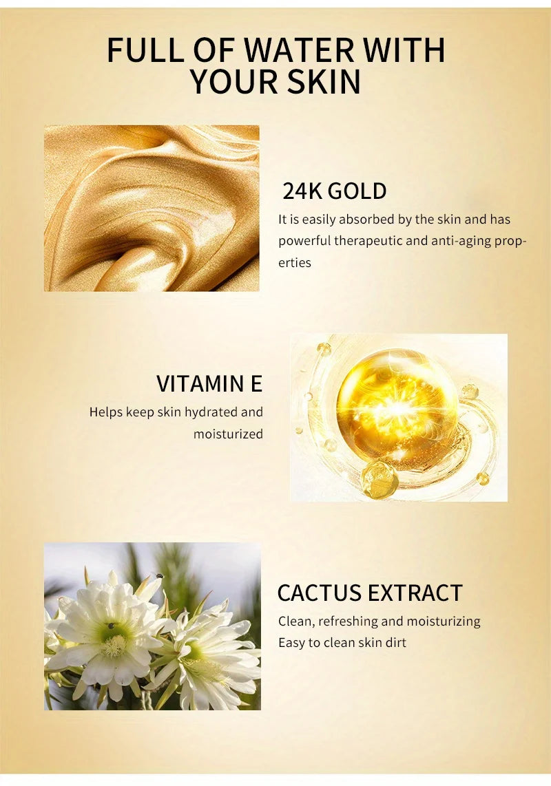 MELAO 24K Gold Salt Scrub – Face & Body Exfoliator 250g