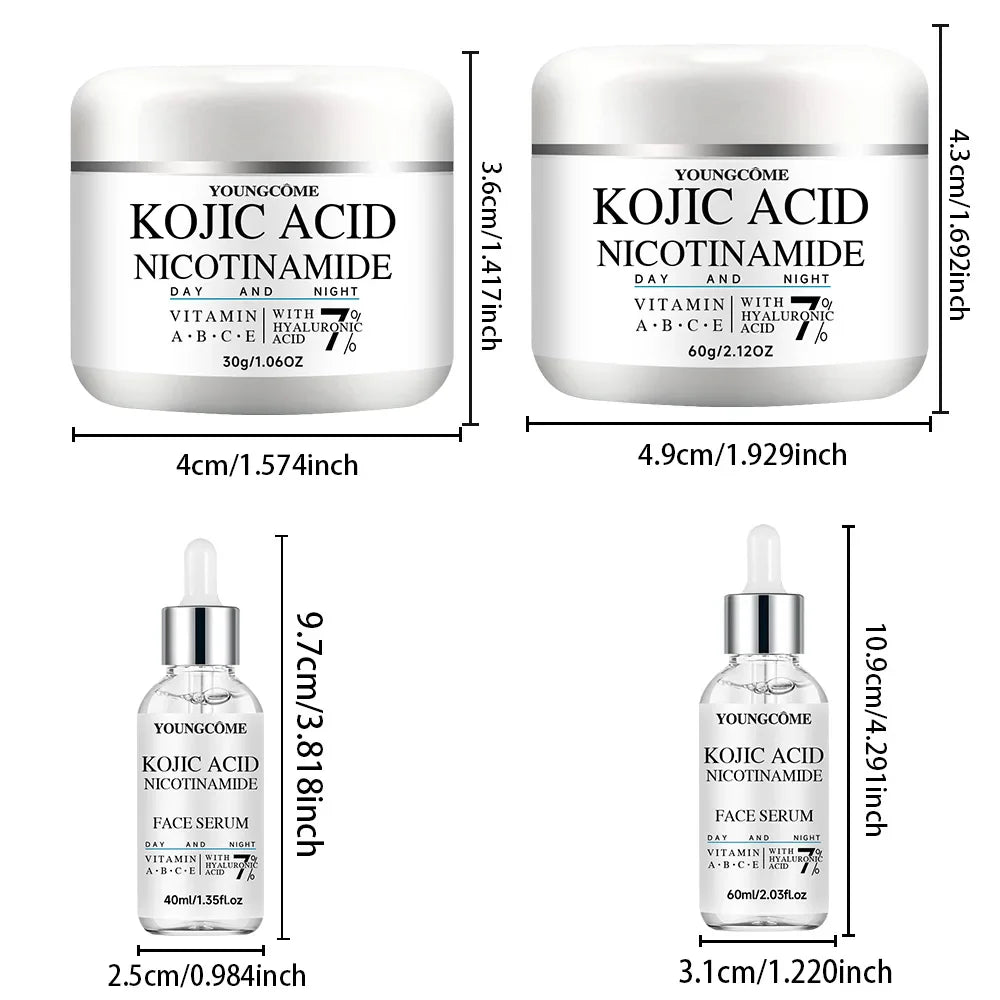 YOUNGCOME Kojic Acid & Niacinamide Brightening Serum & Cream Set