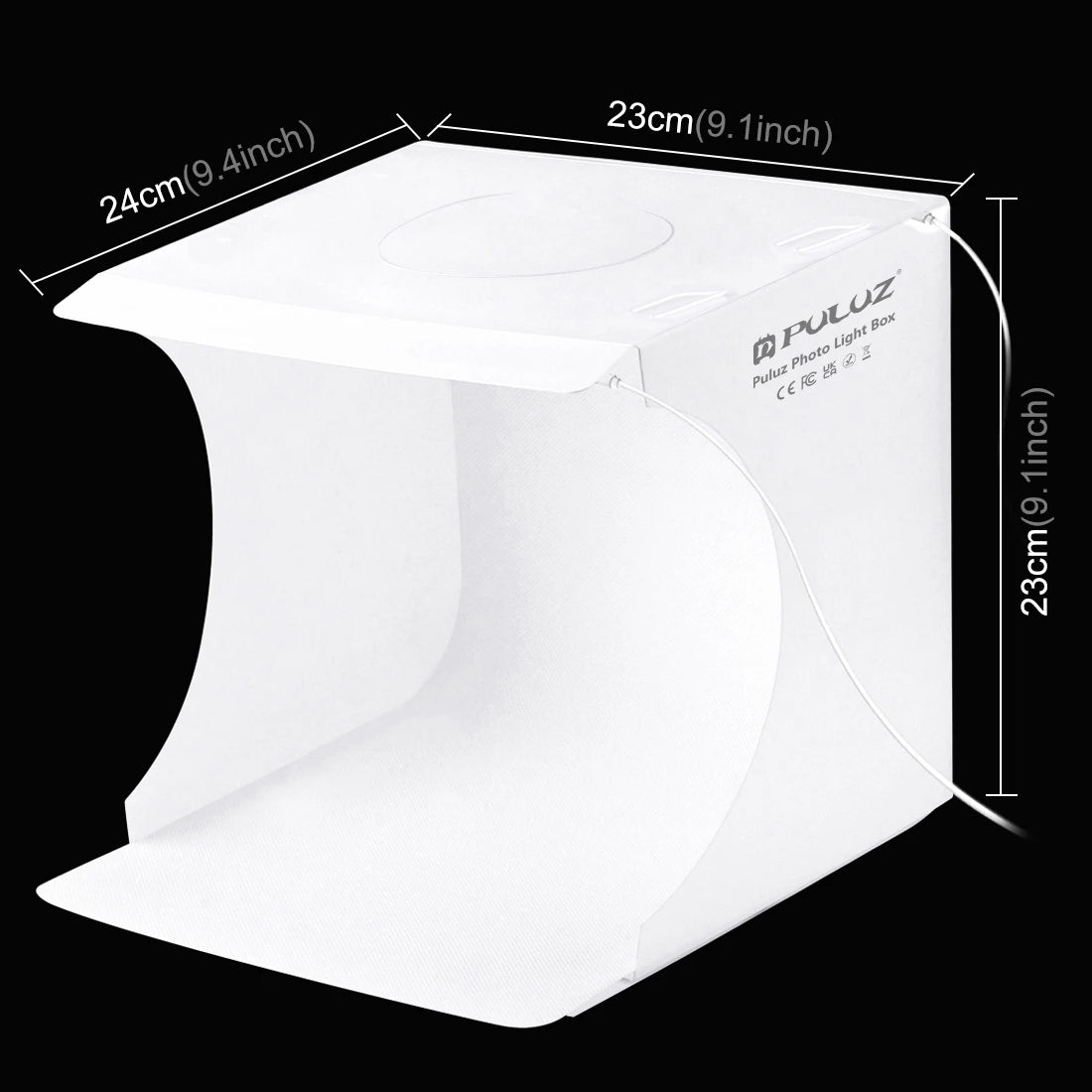 PULUZ 20cm LED Photo Studio Light Box Kit | 6 Backdrops