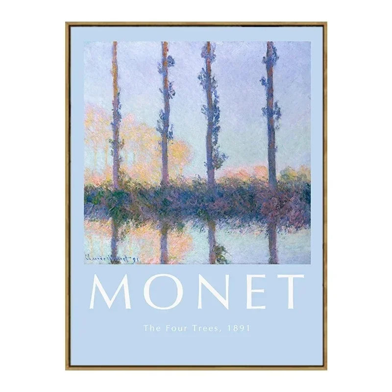Vintage Van Gogh Monet Picasso Canvas Wall Art Print | Unframed