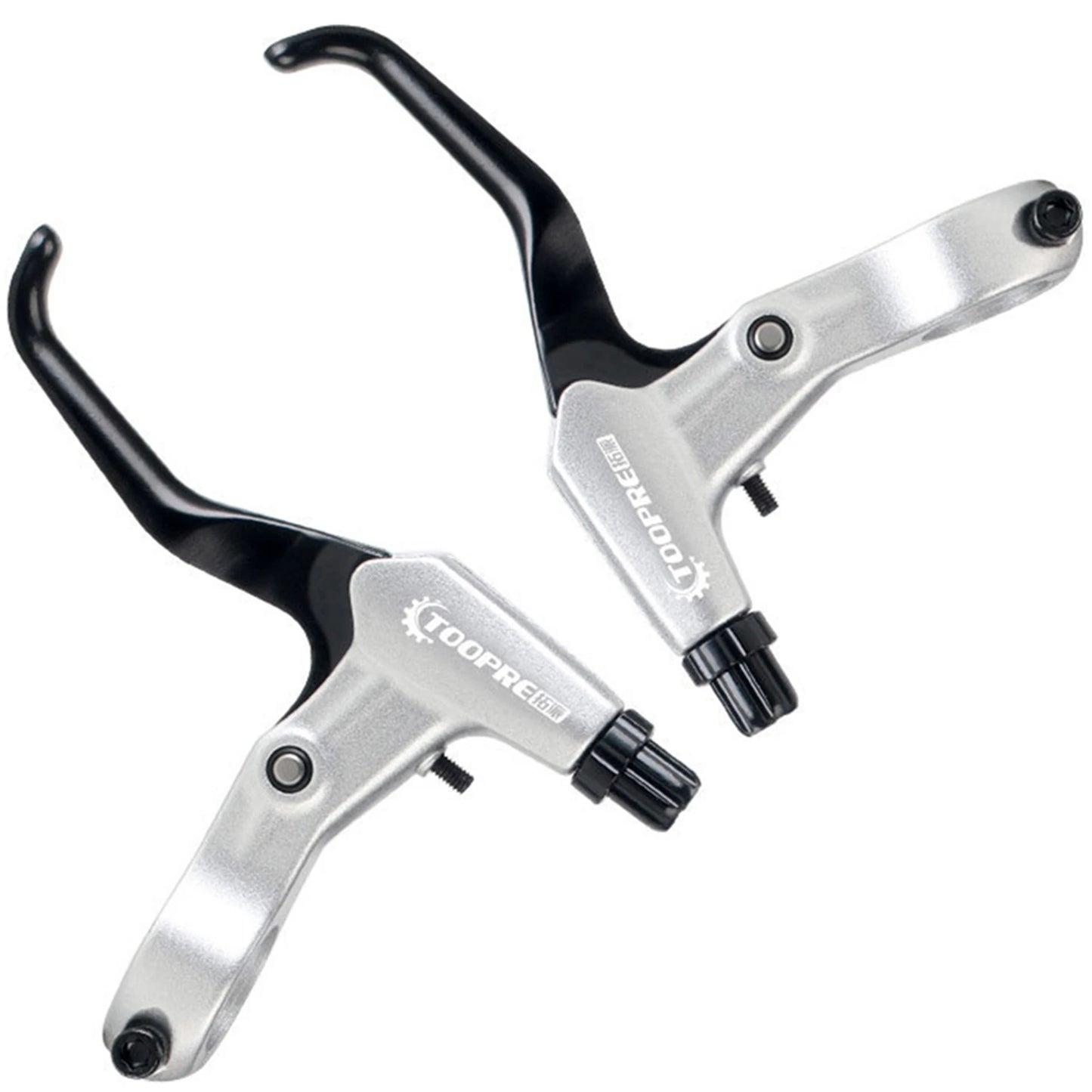 Aluminum Alloy Bicycle Brake Levers Lightweight And Convenient For Mountain Bike Road Bike Folding Bicycle Peaceful Pleasures Health and Wellness Silver