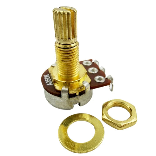 Long Shaft Guitar Potentiometers Pots Audio Tone Volume Switch Peaceful Pleasures Health and Wellness