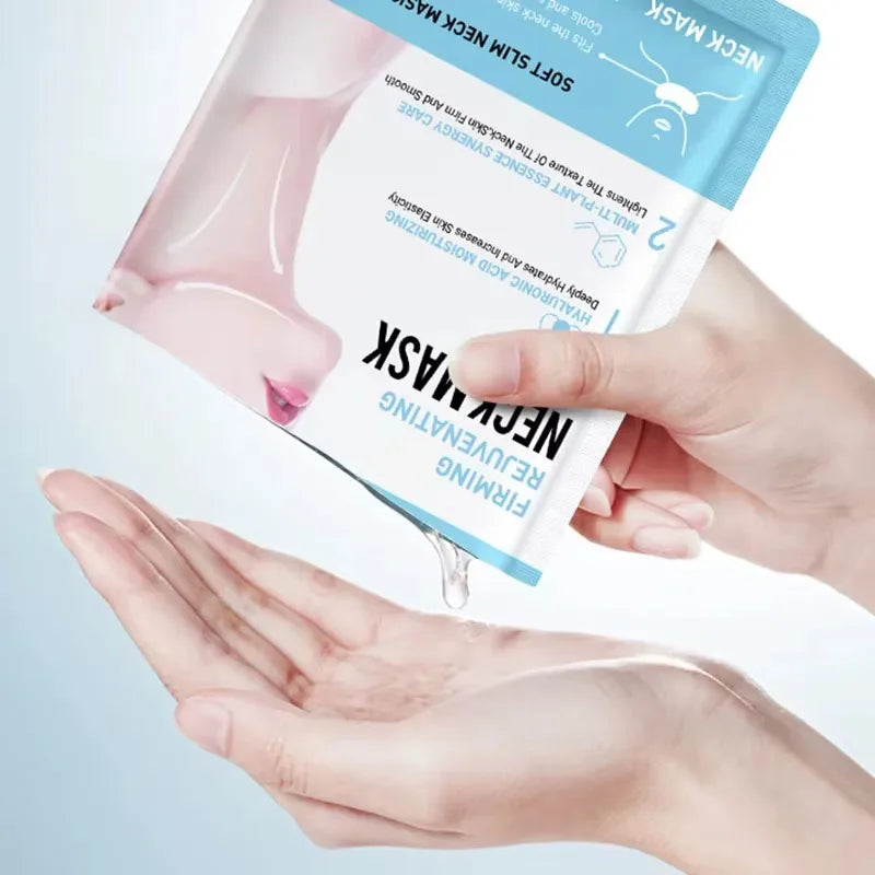 SADOER Hyaluronic Acid Collagen Neck Mask – Firm & Brighten