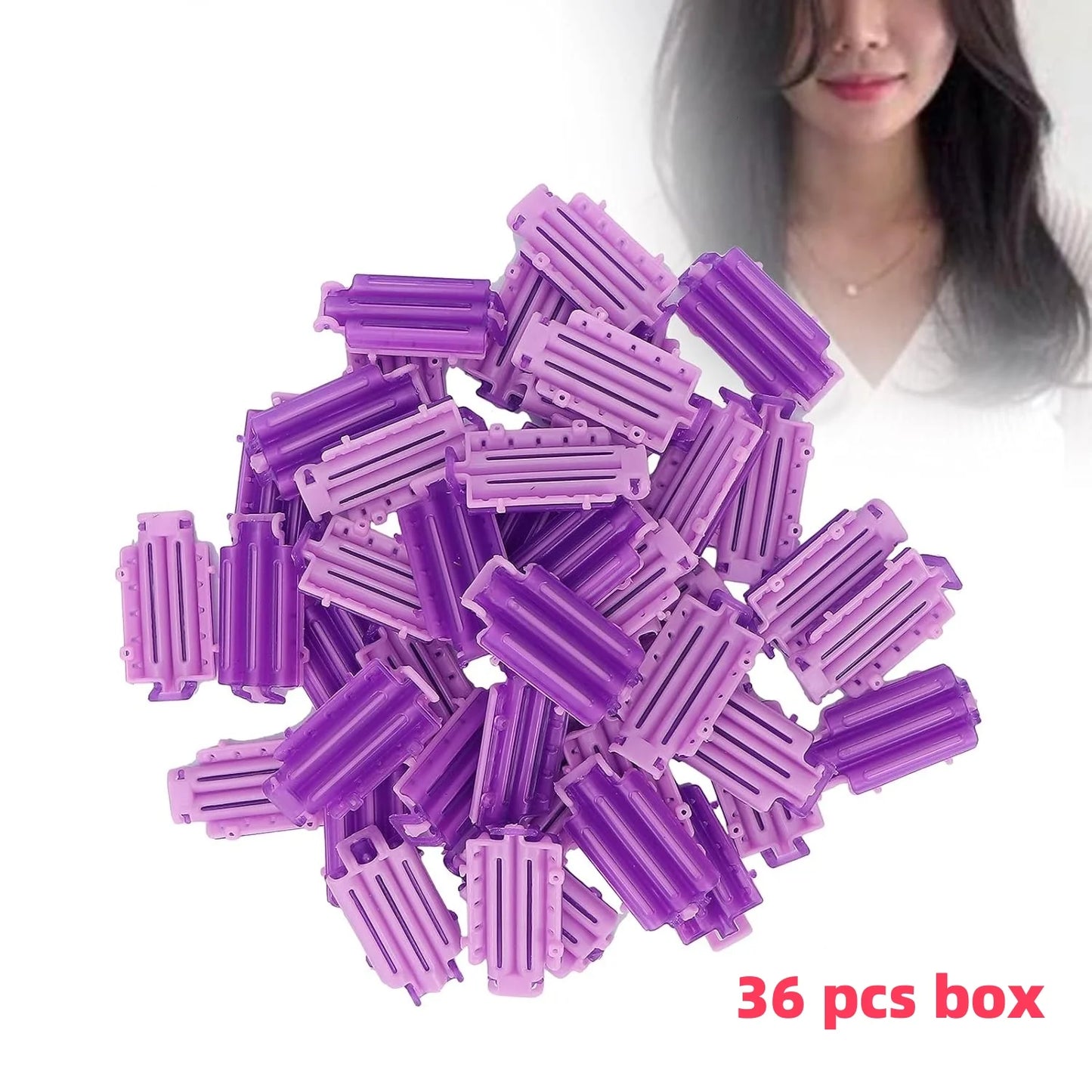 36Pcs/Box Reusable Perm Hair Clip Corn Hair Curl Rod Wave Hair Fluffy Clamps Hair Hairpin Hairdressing DIY Curler Styling Tools Peaceful Pleasures Health and Wellness 36pcs Size fits all