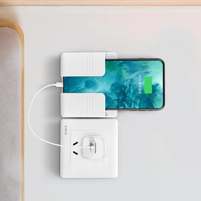 For Huawei Iphone Xiaomi Mobile Phone Wall Holder Universal Cellphone Charge Hook Hanging Stand Bracket Hooks Charging Dock Peaceful Pleasures Health and Wellness