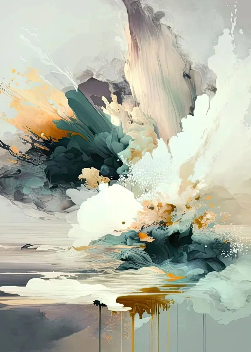 Classic Abstract Wall Art Matte Colour Oil Painting HD Canvas Print Poster Home Decor Living Room Bedroom Decorative Painting Peaceful Pleasures Health and Wellness 8 20x30cm Unframed