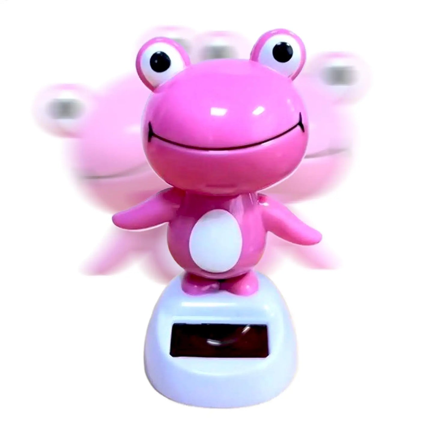 Solar Frog Car Dashboard Decoration – Bobbing Ornament for Auto
