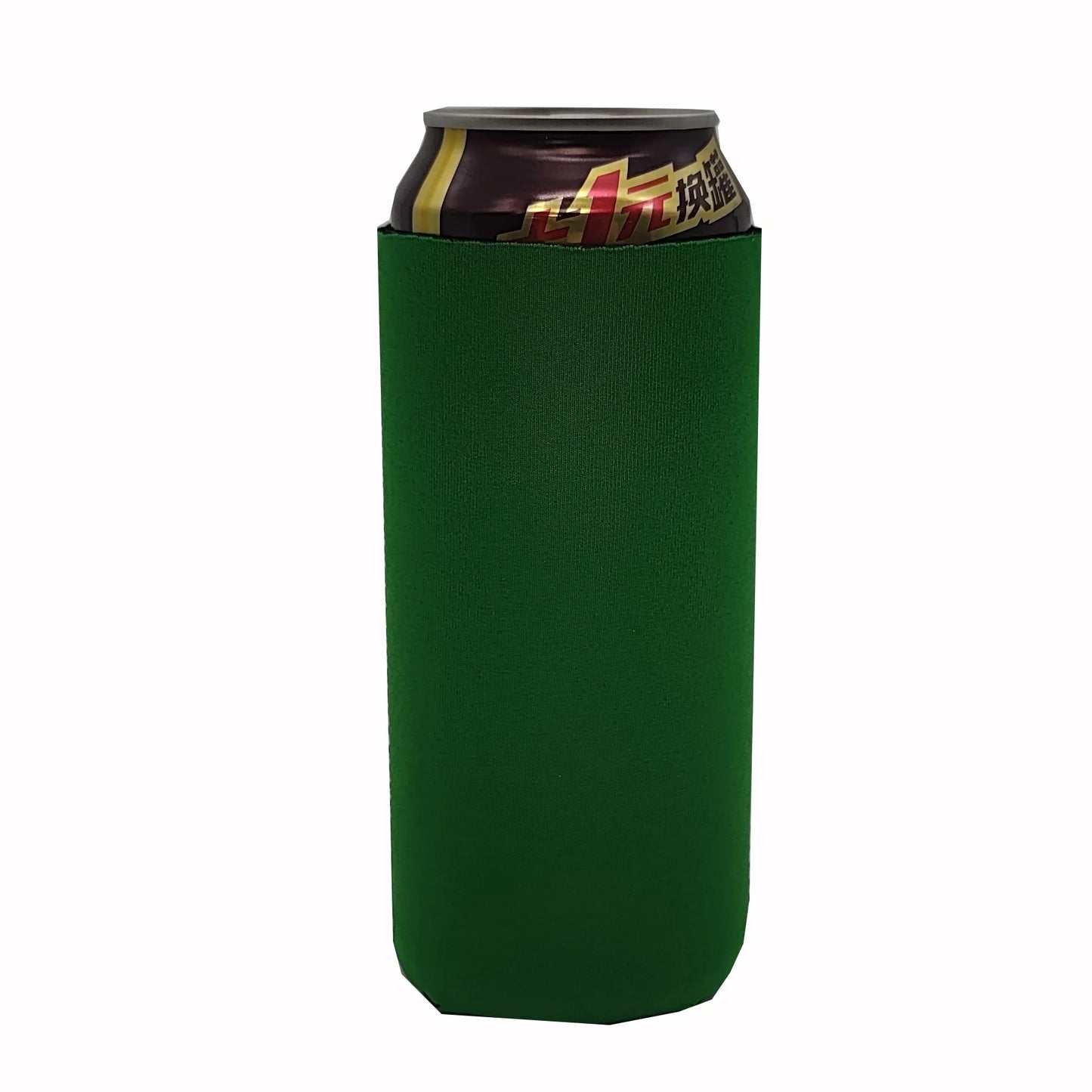 4 Colors Can Cooler Sleeve for 500ml Can Neoprene Thermal Beer Sleeves for Large Cans(16OZ)Blank Koozie Foam Beer Bottle Peaceful Pleasures Health and Wellness 4 Green