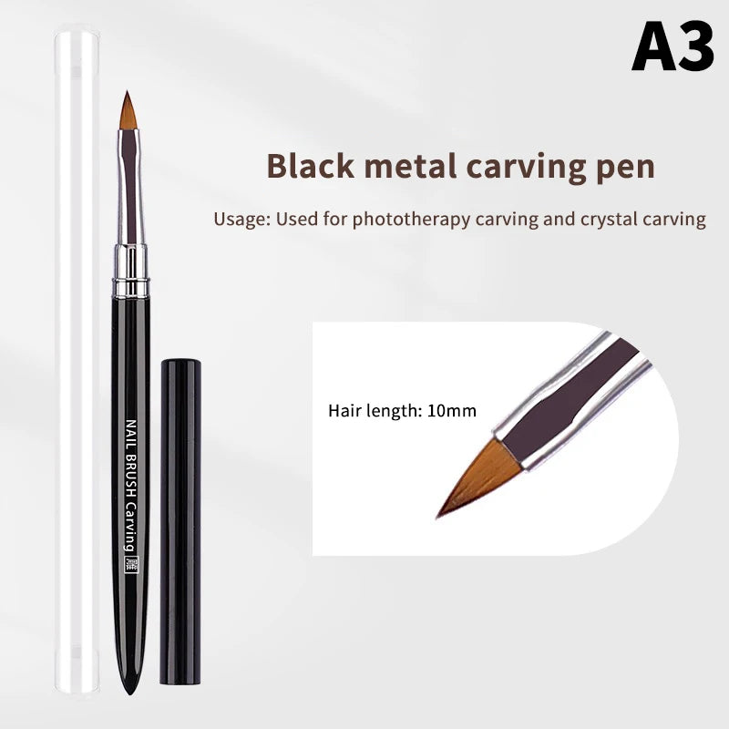 1 PCS Nail Brush For Manicure Art Brush Nail Salon Brush Gadgets Nail Supplies For Professionals Peaceful Pleasures Health and Wellness A3