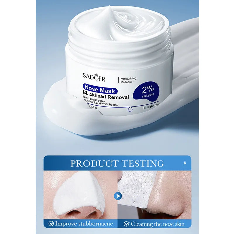 SADOER Blackhead Remover Nose Mask Shrink Pores Improve acne Deep Nose Cleansing Skin Care Peaceful Pleasures Health and Wellness