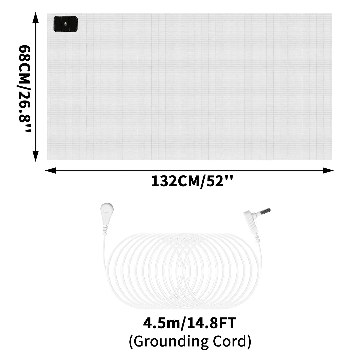 Grounding Mat 6 Sizes | Indoor Earthing Pad for Desk & Yoga