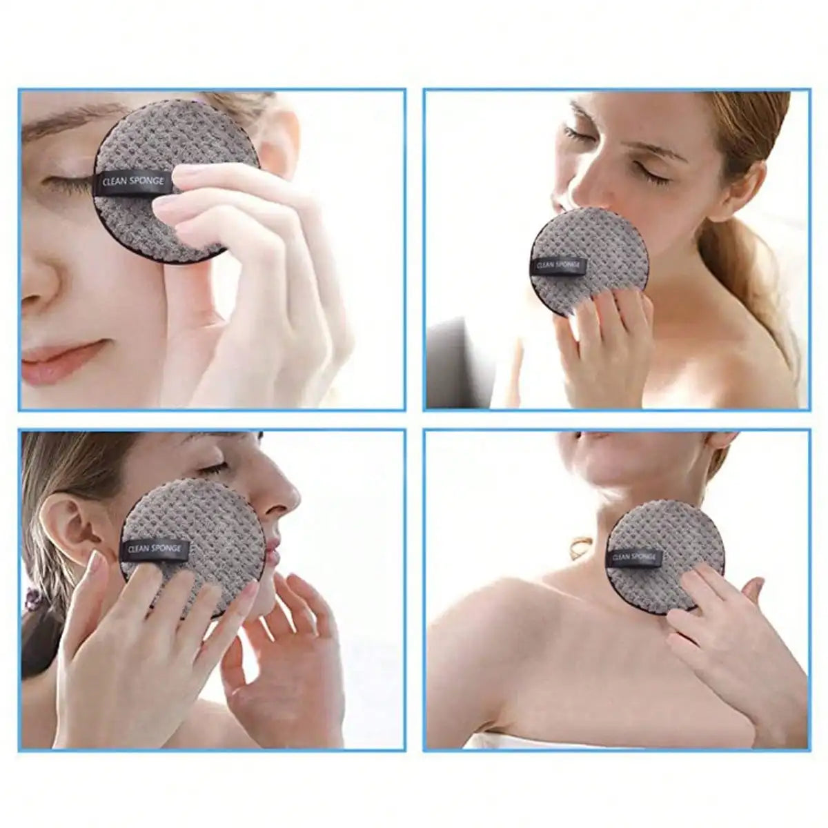 5-Pack Reusable Makeup Remover Pads – Soft Cotton Double-Sided